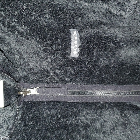 Black Poly-Fleece Columbia Jacket Medium - Picture 2 of 5